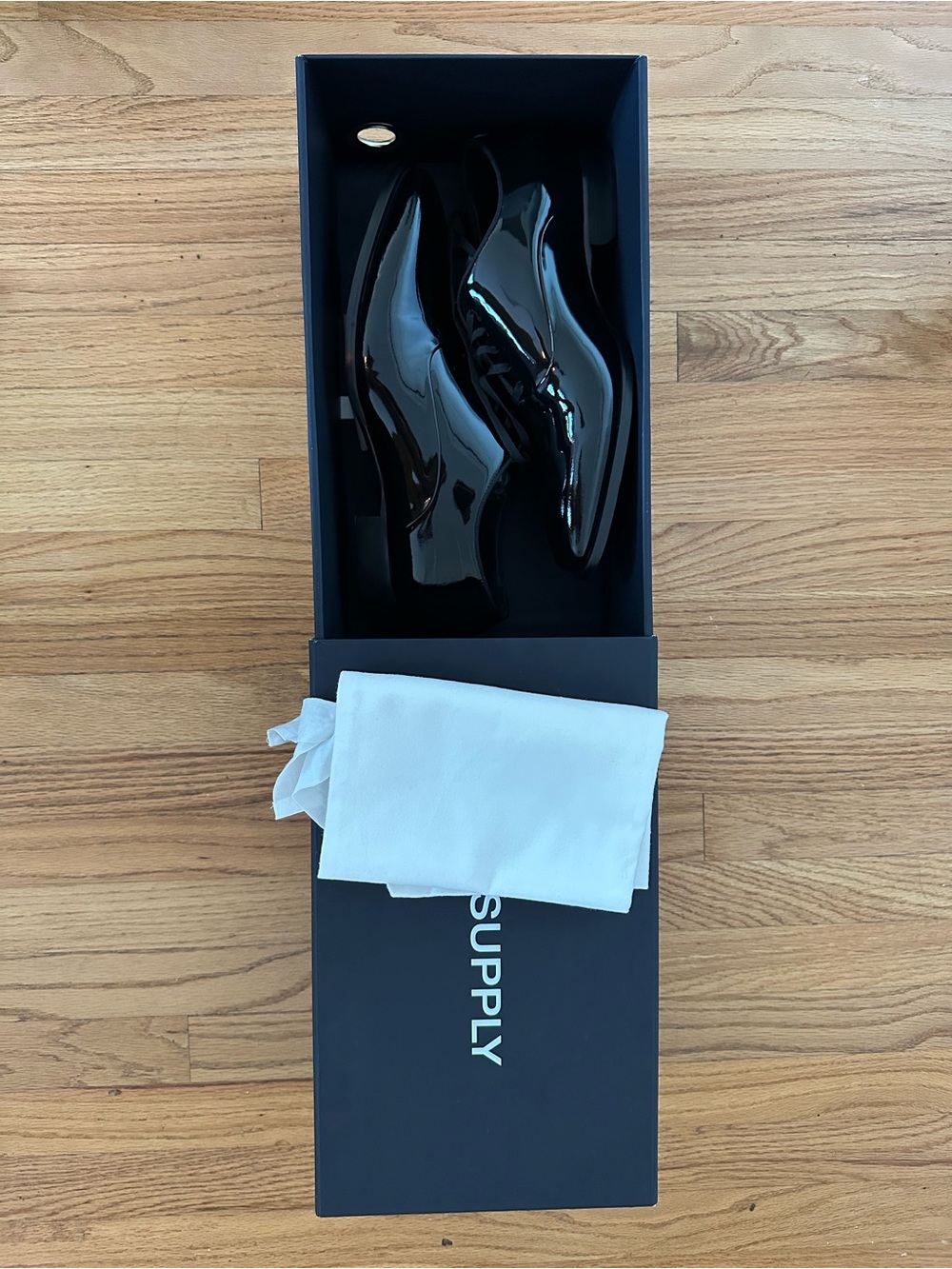 Suitsupply Black Patent Leather Oxfords